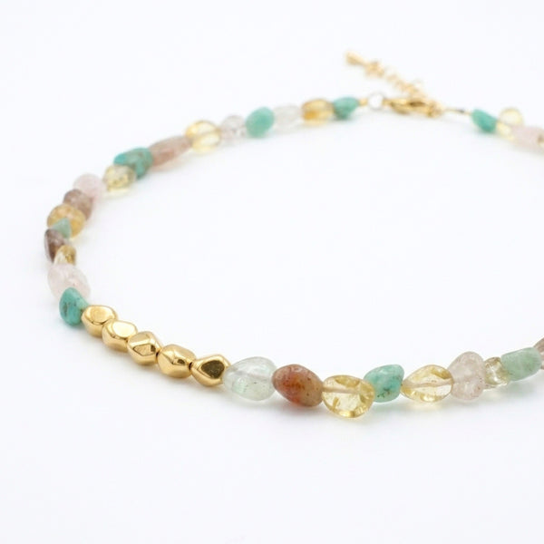 CHOKER MARIN |שרשרת אבנים טבעיות קצרה