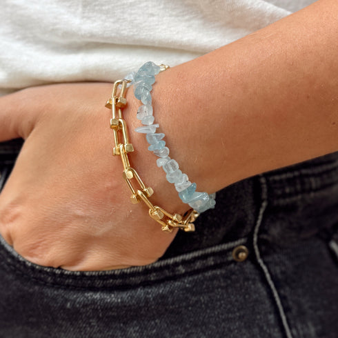 VAL PURE JEANS | צמיד מתלפף בציפוי זהב