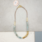 ANN MINT NECKLACE| שרשרת בשילוב חרוזים צבעוניים וחרוזים בציפוי זהב