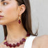 KALA SET RED| סט שרשרת ועגילים