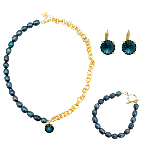 DOXI BLUE SET| סט תכשיטים