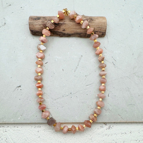 CHOKER ROBIN PINK|שרשרת קולר בציפוי זהב