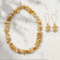 CHOKER  SET APRICOT|סט אבנים טבעיות