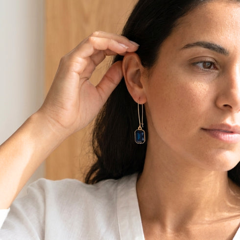 CELIA BLUE EARRINGS |  עגילים ארוכים