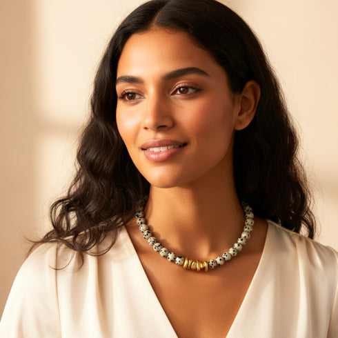 PAULA NECKLACE| שרשרת אבנים טבעיות