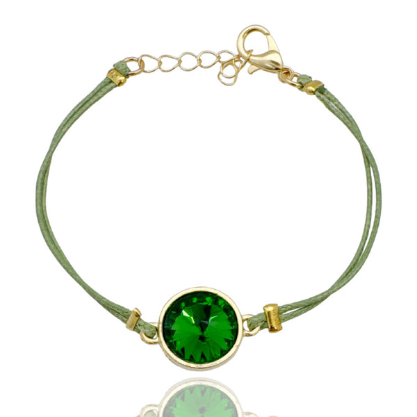 ELIAN GREEN BRACELET |  צמיד בציפוי זהב