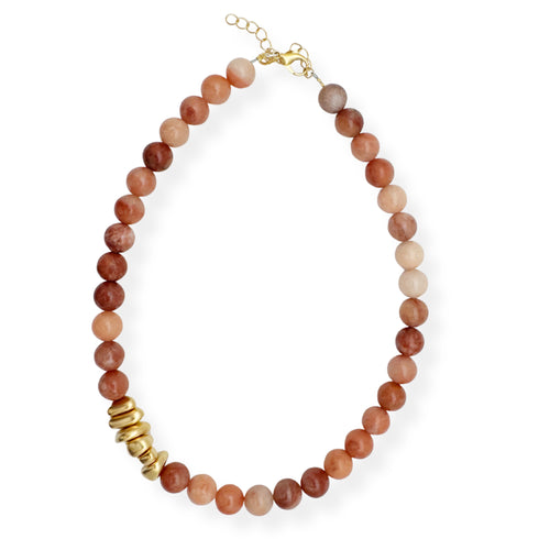 MERLOT NECKLACE | שרשרת חרוזי אבנים טבעיות