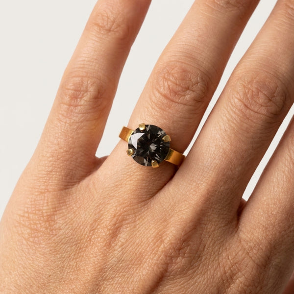 ROSIN GREY RING| טבעת  בציפוי זהב