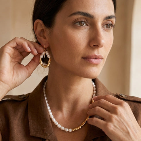 ASSI EARRINGS | עגילים  מפנינים טבעיות