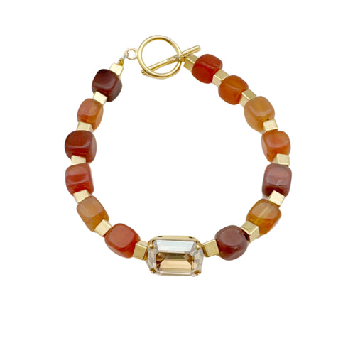 ROSSO BRACELET |צמיד אבנים טבעיות