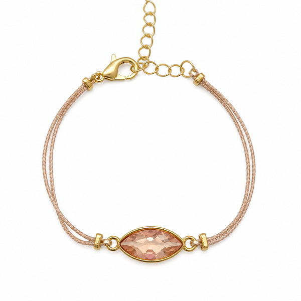 ZODIC LIGHT PINK BRACELET |  צמיד בציפוי זהב