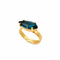 KIRA TERQ RING| טבעת  בציפוי זהב