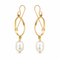 MOON PEARL EARRINGS| עגילים פנינים טבעיות