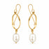 MOON PEARL EARRINGS| עגילים פנינים טבעיות