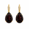 LIV BORDO EARRINGS |עגילים בציפוי זהב וקריסטלים