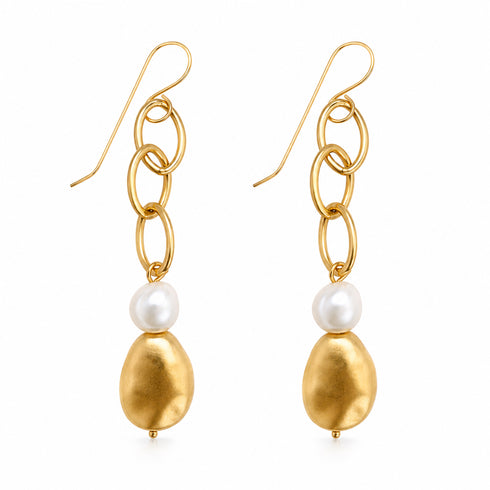 HADI EARRINGS |עגילי פנינים טבעיות