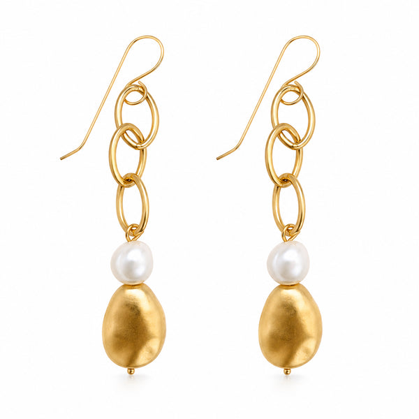HADI EARRINGS |עגילי פנינים טבעיות