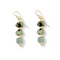 EARRINGS ROBIN GREEN |עגילים בציפוי זהב