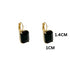 JON  BLACK EARRINGS| עגילים בציפוי זהב וקריסטל