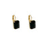 JON  BLACK EARRINGS| עגילים בציפוי זהב וקריסטל