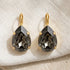 LIV GREY EARRINGS |עגילים בציפוי זהב וקריסטלים