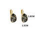 LIV GREY EARRINGS |עגילים בציפוי זהב וקריסטלים