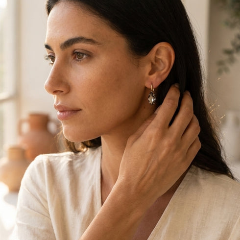 MARVEL SOLO EARRING| עגילים בציפוי זהב
