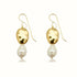 ERIKA PEARL EARRINGS| עגילי פנינים בציפוי זהב