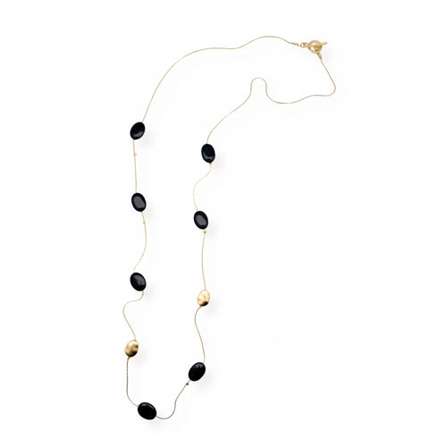 MELANIA SHINY LONG |שרשרת אבנים טבעיות