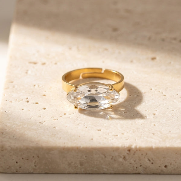 KIRA LIGHT RING| טבעת  בציפוי זהב