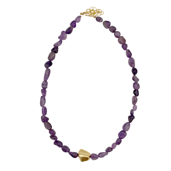 CHOKER ALISA PURPLE|שרשרת קולר בציפוי זהב