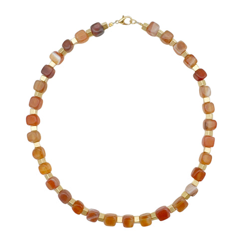 CHOKER ROSSO |שרשרת קולר בציפוי זהב