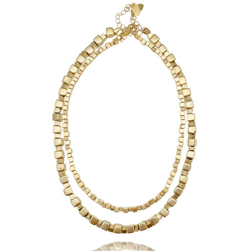 CHOKER  BETH SET |שרשרת קולר בציפוי זהב סט