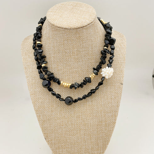 CHOKER SONIA SET |שרשרת קולר בציפוי זהב סט