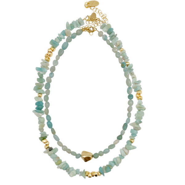 CHOKER PURE MINT SET | שרשרת קולר בציפוי זהב סט