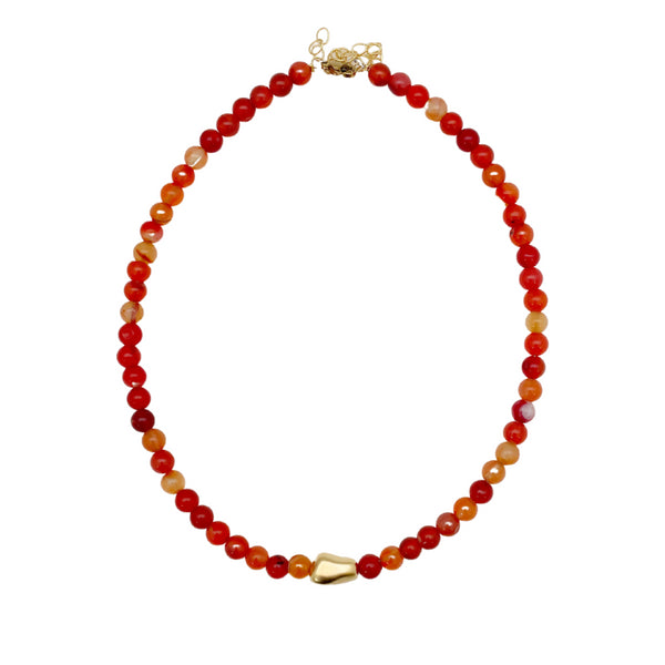 CHOKER RED |שרשרת קולר בציפוי זהב