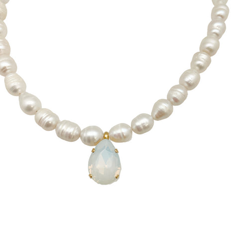 CHOKER ZORA BRIGHT| שרשרת פנינים בציפוי זהב