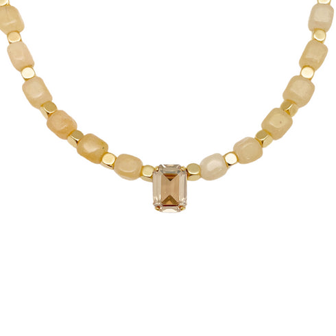 CHOKER CLEMENTINE CRYSTAL |שרשרת קולר בציפוי זהב