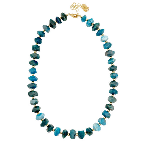 CHOKER ROBIN BLUE |שרשרת קולר בציפוי זהב