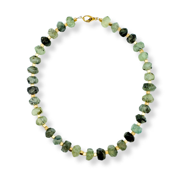 CHOKER ROBIN GREEN|שרשרת קולר בציפוי זהב