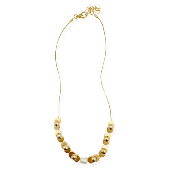 FOLY NECKLACE| שרשרת קצרה בציפוי זהב