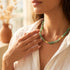 BOSSO NECKLACE GREEN | שרשרת  אבנים טבעיות