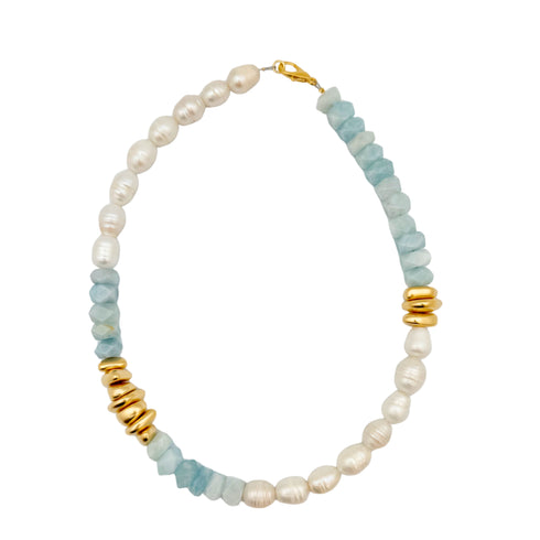 PACIFIC PEARL - שרשרת פנינים  ואבנים טבעיות