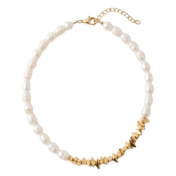 SYNTHIA NECKLACE|  שרשרת פנינים טבעיות מתורבתות