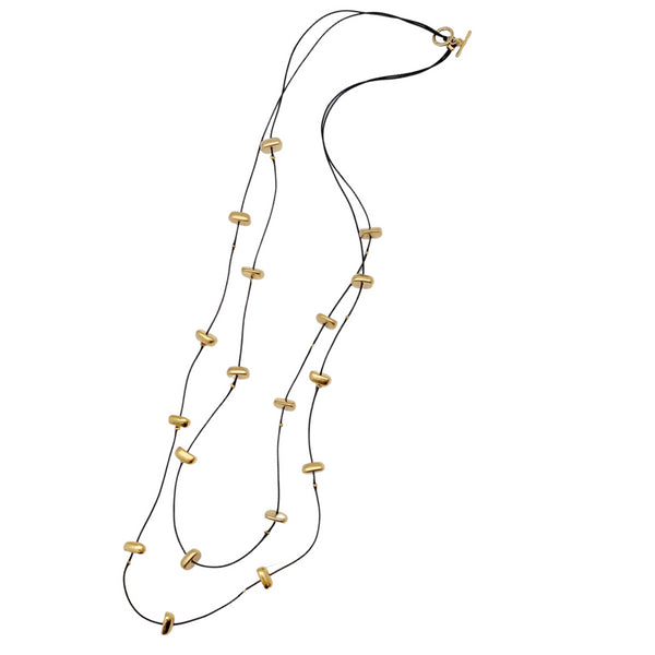 MINA| שרשרת ארוכה בציפוי זהב