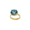 ELSSA BLUE |טבעת בציפוי זהב וקריסטלים
