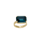 RONCHA BLUE|טבעת בציפוי זהב וקריסטלים