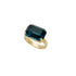 RONCHA BLUE|טבעת בציפוי זהב וקריסטלים