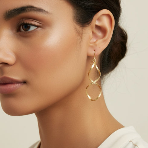 TWIRL EARRINGS |  עגילים ארוכים