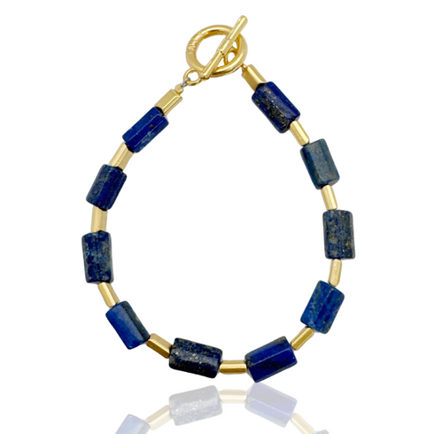 LU BLUE BRACELET|צמיד בציפוי זהב